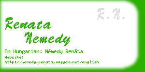 renata nemedy business card