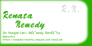 renata nemedy business card